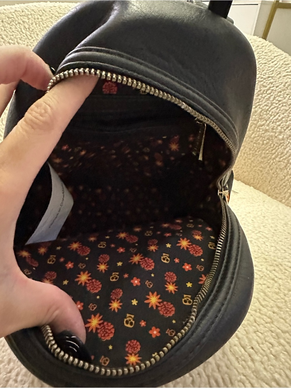 Pixar x Loungefly 'Remember Me' Floral Mini Backpack - Black - Picture 9 of 16